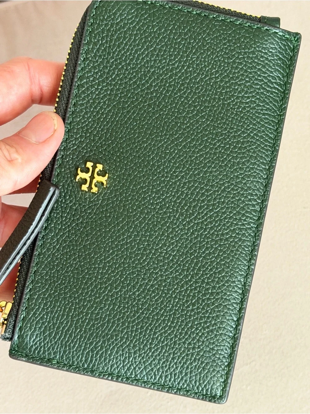 Tory Burch compact pebbled
